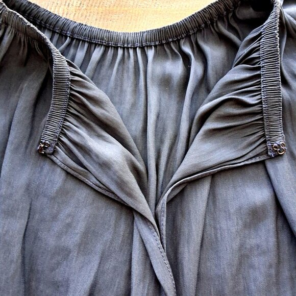 Ramy Brook Lauren Cold Shoulder Blouse Womens XS Navy - Picture 5 of 8